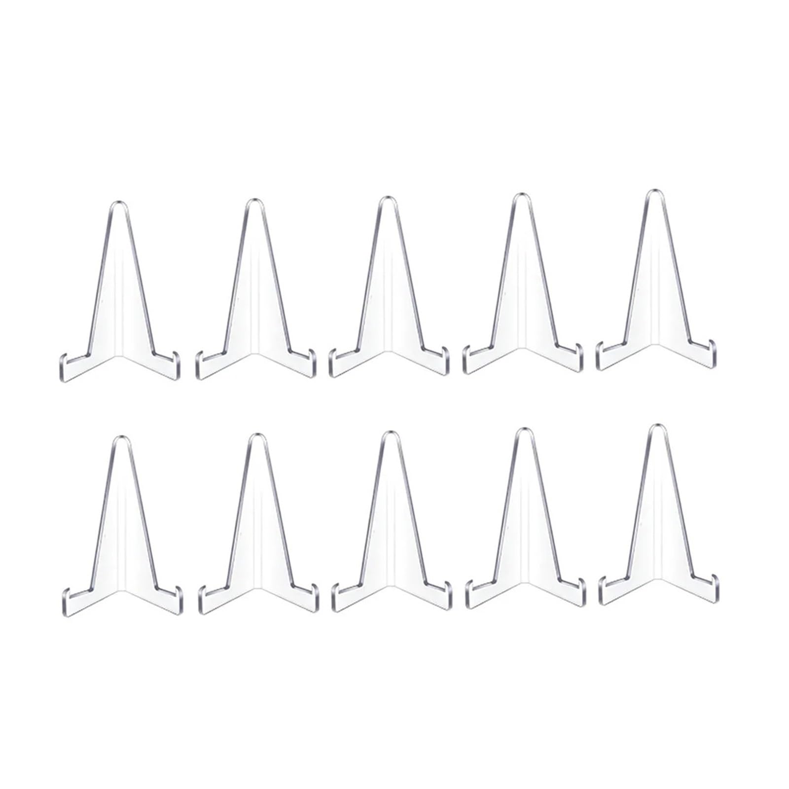 Zqemy 10Pcs Transparent Acrylic Display Stands
