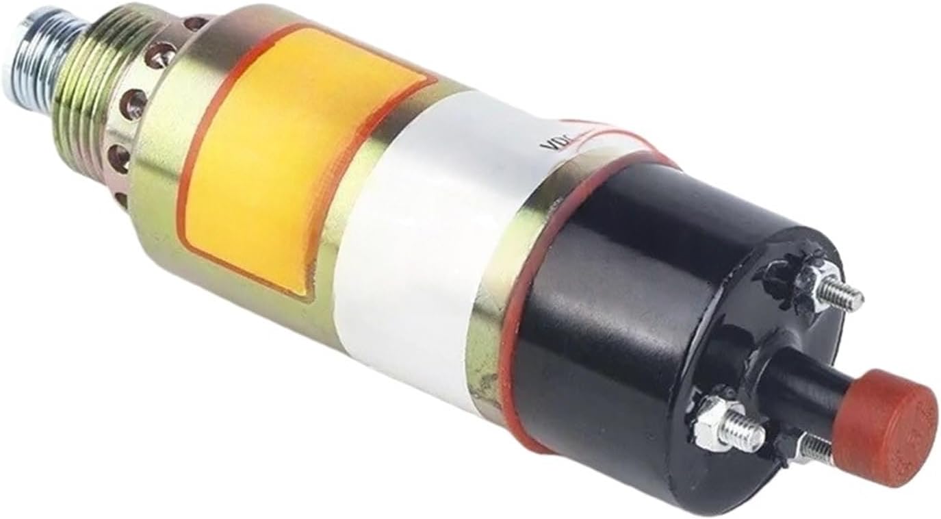 Solenoid Valve 12V 24V Engines Stop Solenoid 1554651 1554652 155-4651 155-4652 8C-3664 8C3664 Compatible for Caterpillar CAT 3116 3126(24V)