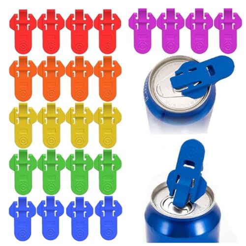 Phyachelo 24 abrelatas manual colorido tapa protectora para latas de bebidas
