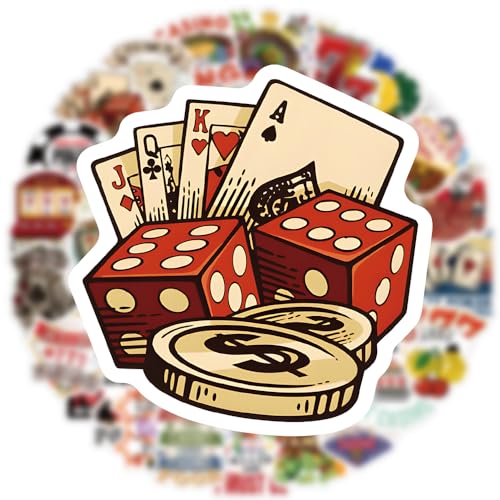 Accessoires de divertissement casino autocollants pour soirées - 7