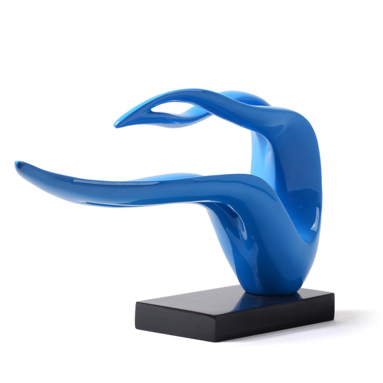 HAUCOZE Abstract Woman Figurine Modern Sculpture Home Art Decor Table Centerpiece Gift for Bedroom Living Room Polyresin 15.7 Inch