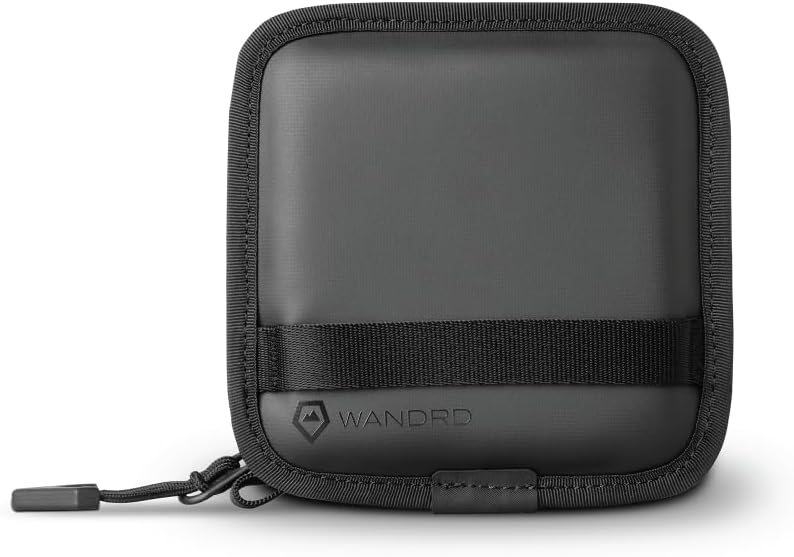 WANDRD Lens Filter Case - Store 4 Filters in Your Camera Backpack or Camera Case, Protect Photography Accessories from Scratches, Dust & Impact Traveling Bag (Black)