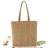 ❤ 【Produktinformation】 --- Produkt: Hollow Out Rattan Woven Bag Material: Rattan, hergestellt aus 100% natürlichen Rattanfasern Größe (ca.): obere Breite: 37 cm / 14,57 Zoll; untere Breite: 37 cm, Griff mittlerer Höhe: 25 cm, Taschenhöhe: 40 cm (ohne Schultergurte). Kann Handys, Brieftaschen, Kosmetika, Dokumente und andere kleine Gegenstände aufbewahren.
