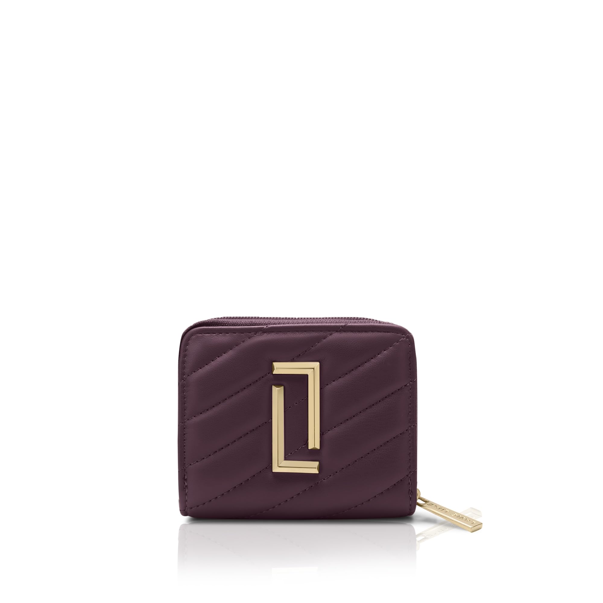 lavie luxe Women's Diagonal Flap 25 Quilted Small Zip Wallet | Gift for Women-picture-10