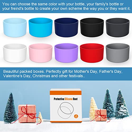 25 Colors Silicone Boot for Stanley 40 oz Quencher & IceFlow 20oz 30oz, 2 PCS Protective Tumbler Cup Boot Sleeve Water Bottle Accessories, BPA-Free Anti-Slip Bottom Cover, Dishwasher Safe - Thumbnail 6