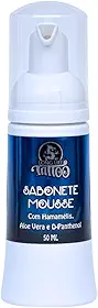 Sabonete Mousse 50ml para limpeza da Tatuagem e Piercing Espuma suave com alto poder de hidratação