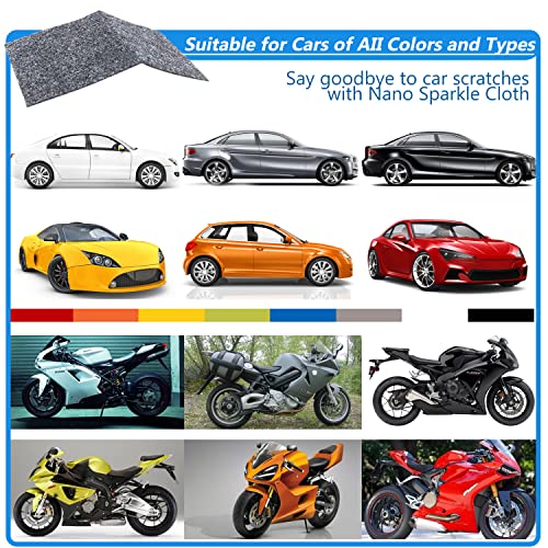 Zecurate Nano Spark Cloth For Car Scratches,Upgraded Nanosparkle Cloth,Nano Magic Cloth,With Scratch Repair And Polishing,Remove Stubborn Residue,Suitable For Car All Kinds Of Smooth Surface (3Pcs) #TOP5