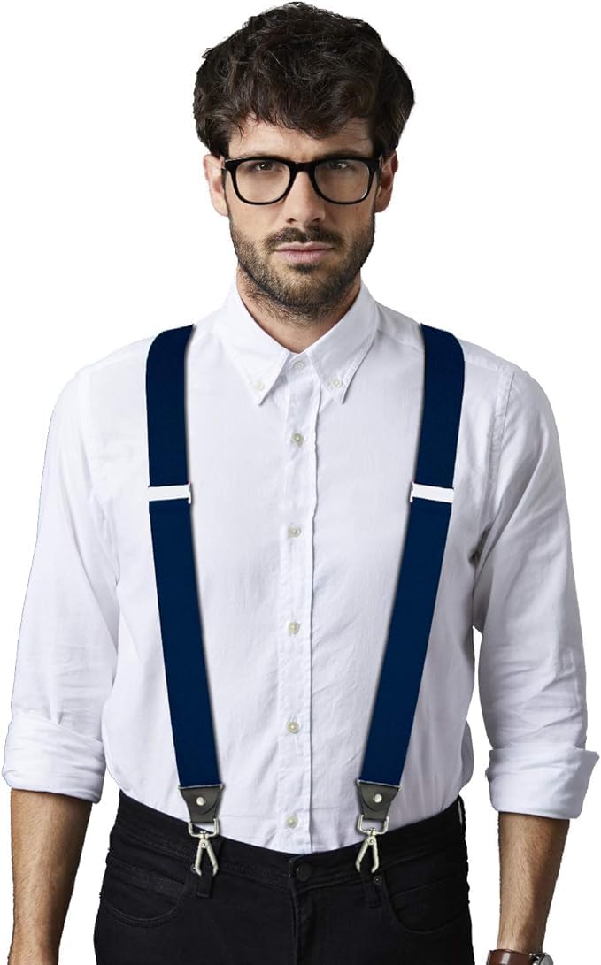 Hidden Mens Suspenders Adjustable Heavy Duty Elastic Braces for Work image 3