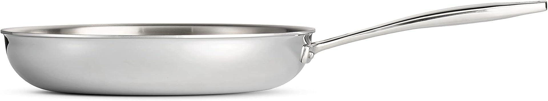 Tramontina Signature Tri-Ply Clad Stainless Steel 10-Inch Frying Pan | Induction-Ready Skillet, Dishwasher-Safe, NSF-Certified