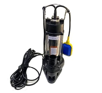 Asian Pumps & Machineries 2hp 1500W Sewage Submersible Water Pump SINGLE PHASE, 30000Lph, 100% COPPER, 10m Cable, Head 15 mtr, Pipe Size 50mm Dewatering Pump
