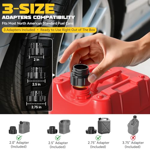 Ecarke Cordless 3.2 GPM Fuel Transfer Pump (DeWalt 20V & Milwaukee 18V Compatible, Tool Only) - image 7