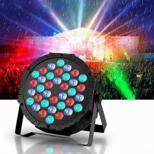 Image of LED PAR DJ Lights 7-Channel Jump Change Mode | Ideal for Wedding Parties | Events | DJ Stage | DJ Light | Home DJ Lights | Stage DJ Lighting | (36LED-DJ-Light)