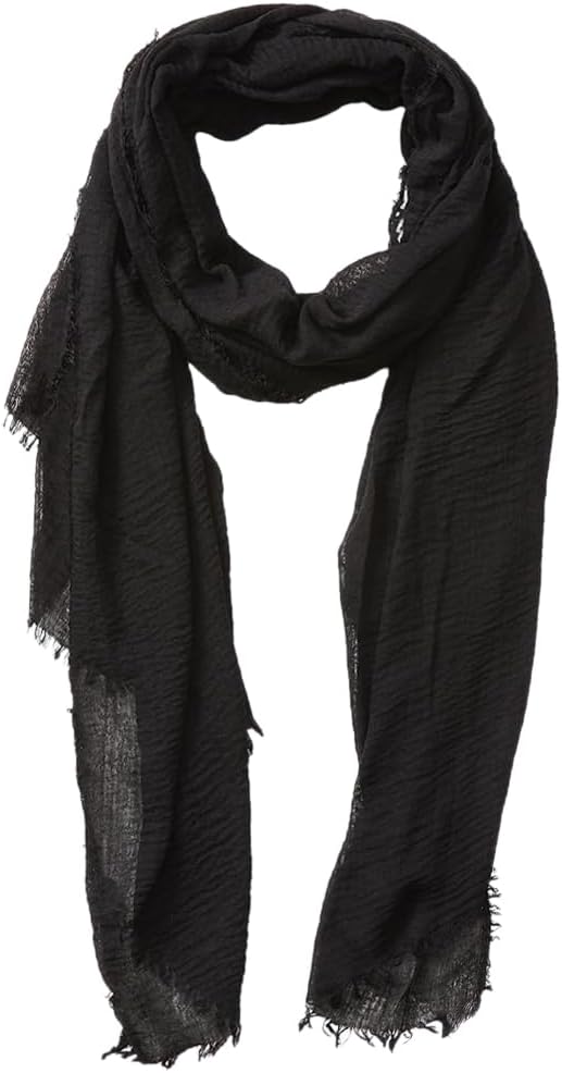 Lightweight Cotton Blend Scarf for Women Men