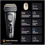 Braun Series 9 PRO+ Men's Electric Shaver, Electric Grid Razor, with Precision Trimmer, Pro SensoAdapt, 6-in-1 SmartCare Center, 9667CC, Silver