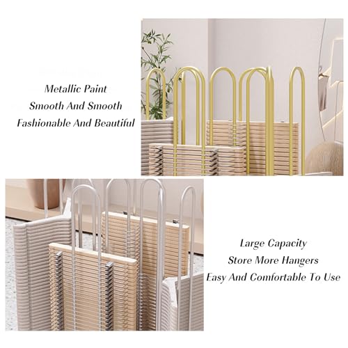 Bastidor de suspensión resistente con ruedas, organizador portátil de almacenamiento de lavandería de metal para camas de ropa, soporte resistente con ruedas de bloqueo, estante de ahorro de espacio p