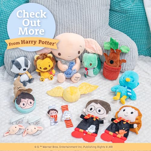 Image of Kids Preferred Harry Potter Quidditch 4 Pc Plush Set - Harry Potter, Draco Malfoy, Cedric Diggory, and Luna Lovegood, Crinkle and Bean Filled Bottom
