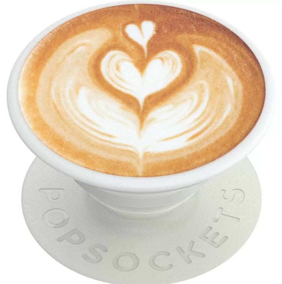 ​​​​PopSockets Phone Grip with Expanding Kickstand, Adhesive Grip - A Latte Love