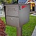 Mail Boss Security Mailbox, Bronze 7208 Package Master Curbside Locking 21.5 in. x 16.5 in. x 12 in.