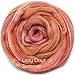 SILK MERINO Fiber for Spinning. Super Soft Combed Top Wool Roving for Hand Spinning, Wet Felting, Nuno Felting, Needle Felting, Soap Making, Paper Making and Embellishments. Lazy Days of Summer