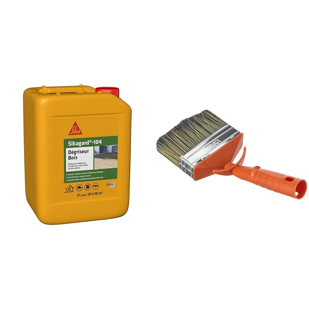 Dégriseur Bois Sikagard 104 5L : action rapide avec brosse SAVY 120mm