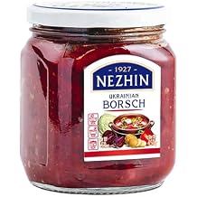 2 Pack Nizhyn Ukrainian Borsch GMO Free Glass Jar 15.9 OZ / 450 gr Product of Ukraine