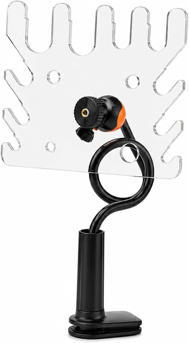 Veterinary Breathing Circuit Holder, Circuit-Specific Bracket Acrylic Support Stand for Anesthesia Machine Tubes, Easy to disassemble，Easy to Secure on Various tabletops