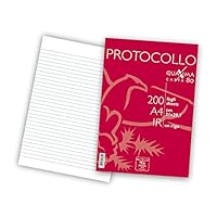 Pigna, 200 Protokollbögen, A4 21x29,7 cm, 80 g/m², 1R, liniert