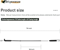 Vista 3 de Paquete de 2 cables de freno de cuchilla 133-8158 para cortacésped TimeMaster de 30 pulgadas 20199 20200 20975 20977, repuesto para cable Toro