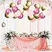 Pink Gold White Latex Balloons, 60Pcs Pink and Gold Confetti Party Balloons For Girl's Birthday Mother's Day Baby Shower Engagement Wedding Anniversary Party Decorations