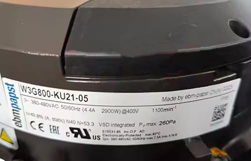 W3G800-KU21-05 380/480V 4.4A 2900W 1100RPM Cooling Fan