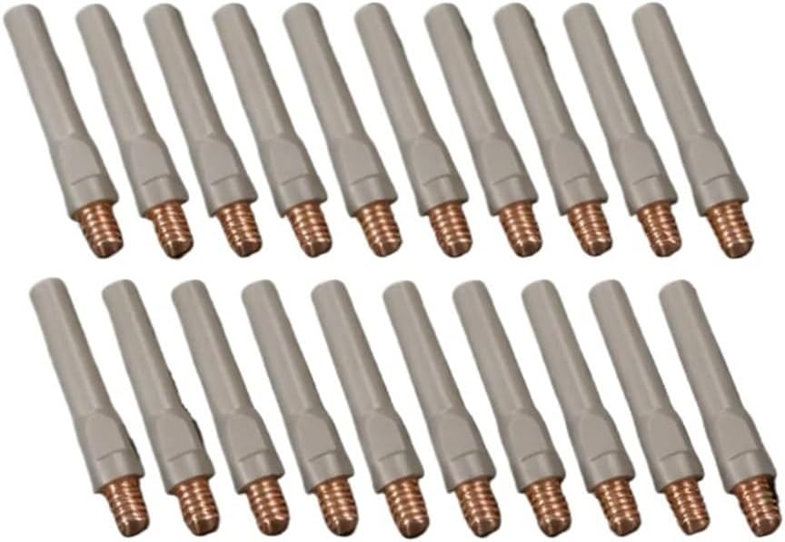Compatible For 20Pcs Non-Stick Coated Welding Tips 45×1.2mm For 15AK Welding Torch