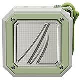 NAUTICA Portable Wireless Bluetooth Speaker, IPX5 Splash Proof, Loud Volume, Clear Audio Sound, Outdoor, Portable, Support up to 32 GB USB Drive | 15-Hour Playtime (Off White-Green)