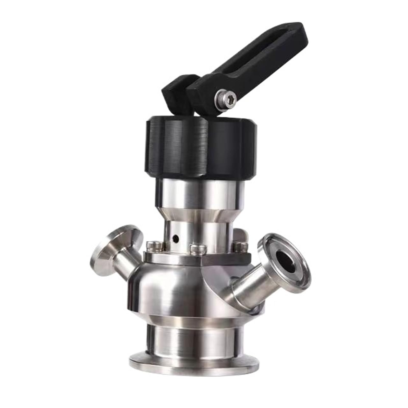 Belovek One Color Dn10 Sanitary Ss304/316L Manual Pneumatic Integrated Three Clamp Aseptic Sampling Valve
