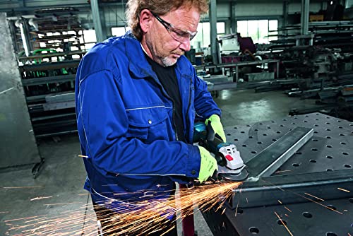 Bosch Professional 18V System meuleuse Angulaire GWS 18V-10 (diamètre de Disque 125 mm, sans Batterie ni Chargeur, dans Une Boite Carton), 18 V, Gris, Solo in Karton