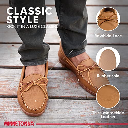 Minnetonka Men's Moosehide Leather Moccasins3