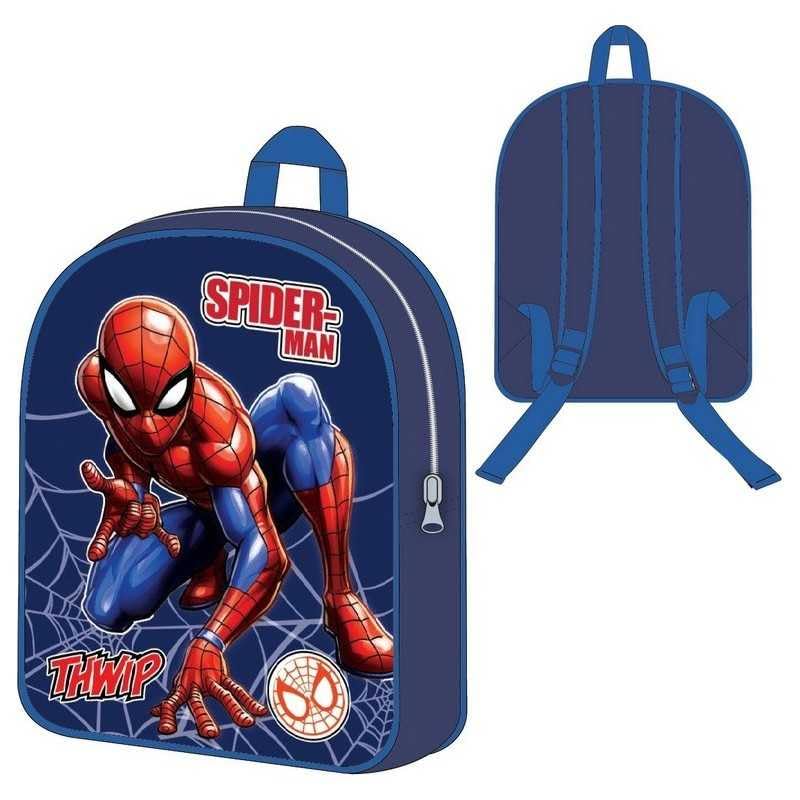 arlis Sac à dos Spider-man 30 cm, 1 Compartiment principal avec zippée, bretelles réglables - Dimensions: 30 x 26 x 10 cm (Sac à dos Spiderman - C)