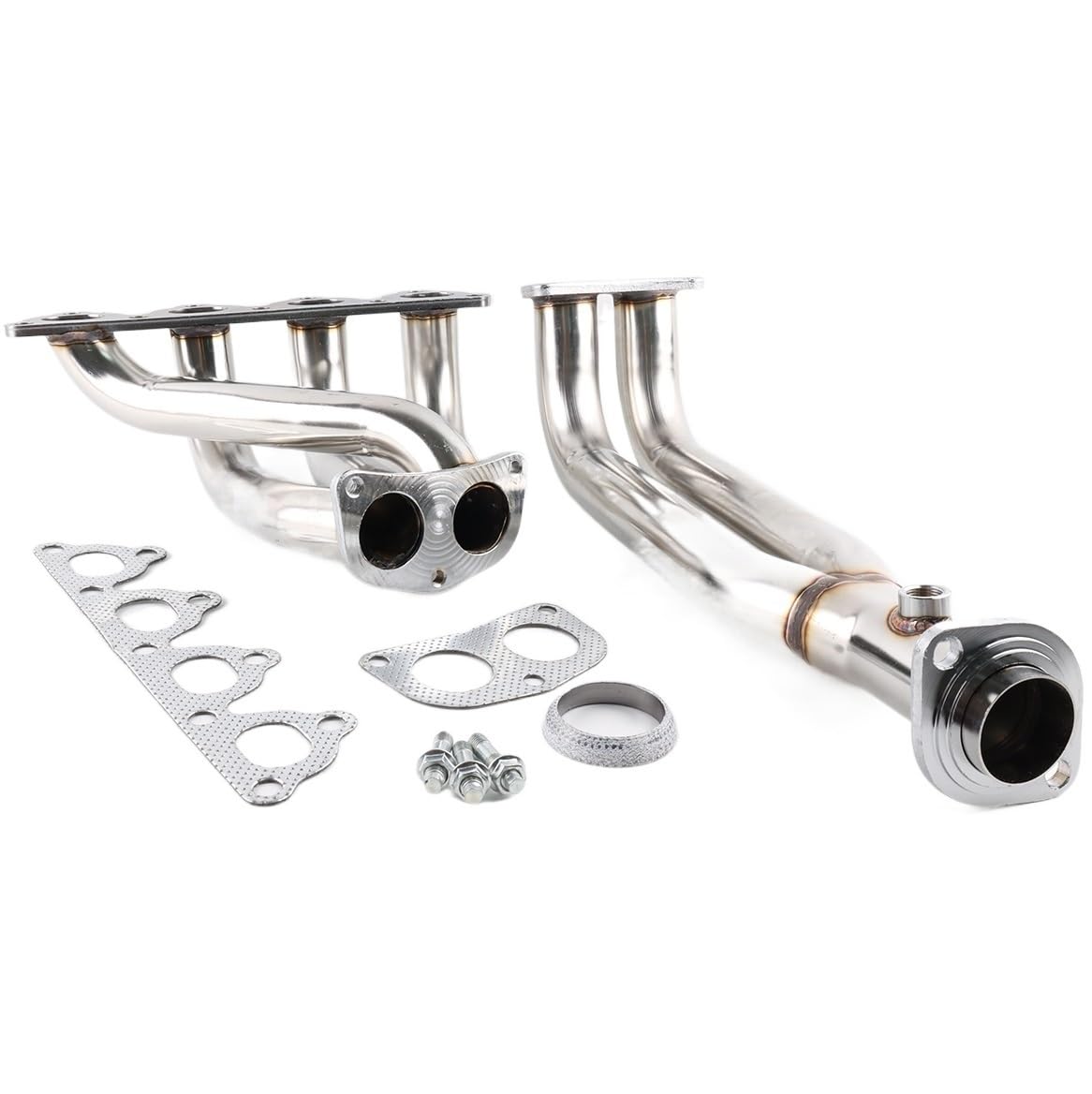 JCAKES Cabezal de colector Inoxidable for 88-00 for Honda for Civic Serie D EJ/EG/Eh/EK D15
