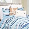 C&F Home Sea Waves Seawaves Blue Ocean Coastal Full/Queen 3 Piece Beach Reversible Coverlet Quilt Set with 2 Standard…