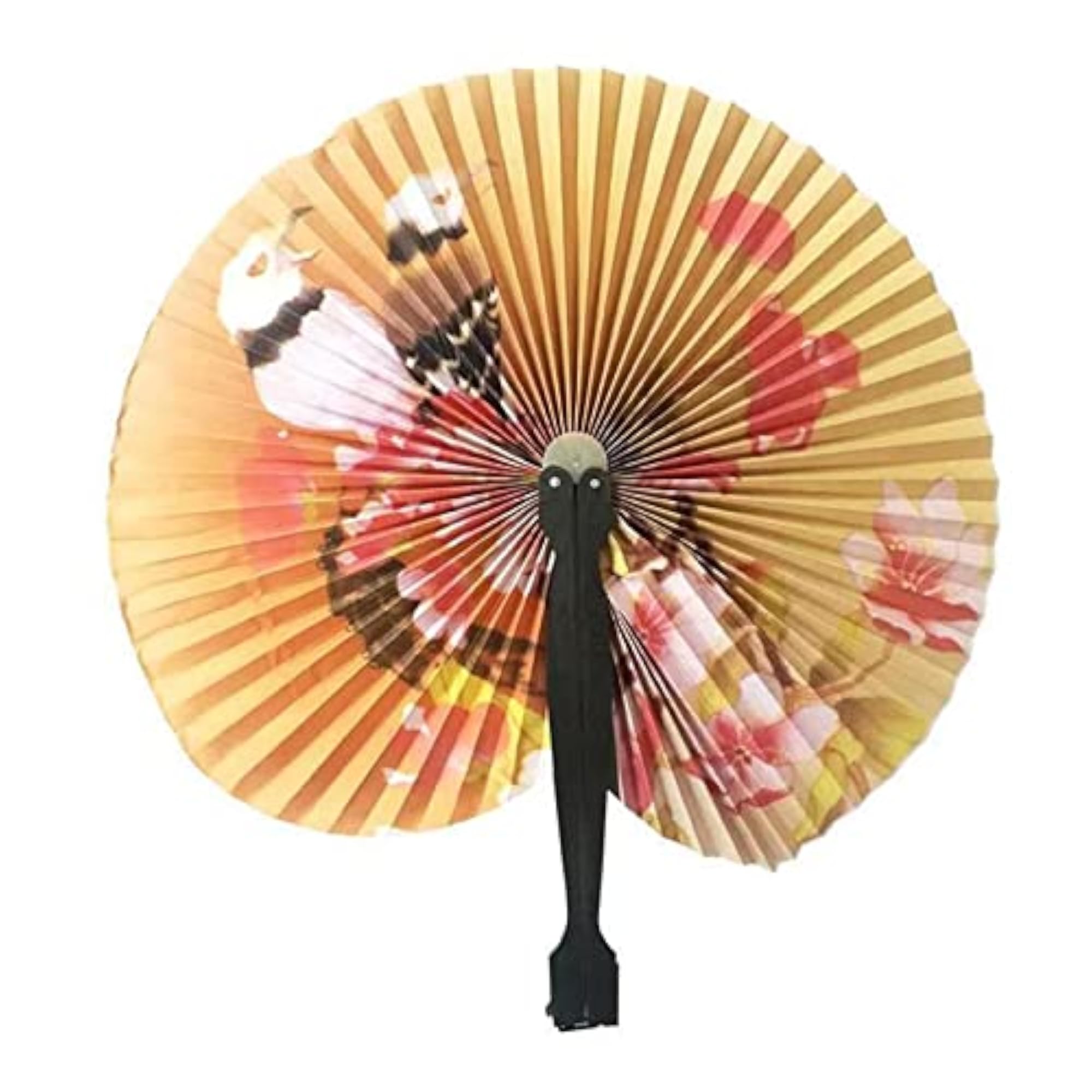 Creative Retro Windmill Small Round Paper Hand Fan
