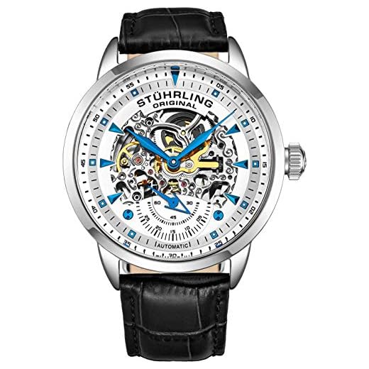 Stuhrling Men's 41mm Skeleton Automatic Dress Watch