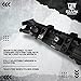 OZARK ARMAMENT Folding Flip Up Backup Canted Iron Sights - Angled 45 Degree Offset Iron Sights Works for Right & Left Hand Offset Iron Sights - 45 Degree Offset Sights - 45 Degree Flip Up Iron Sights