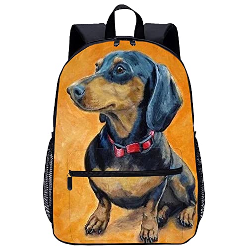 Cartable chien pour école maternelle et primaire avec grand sac à dos imprimé 3D