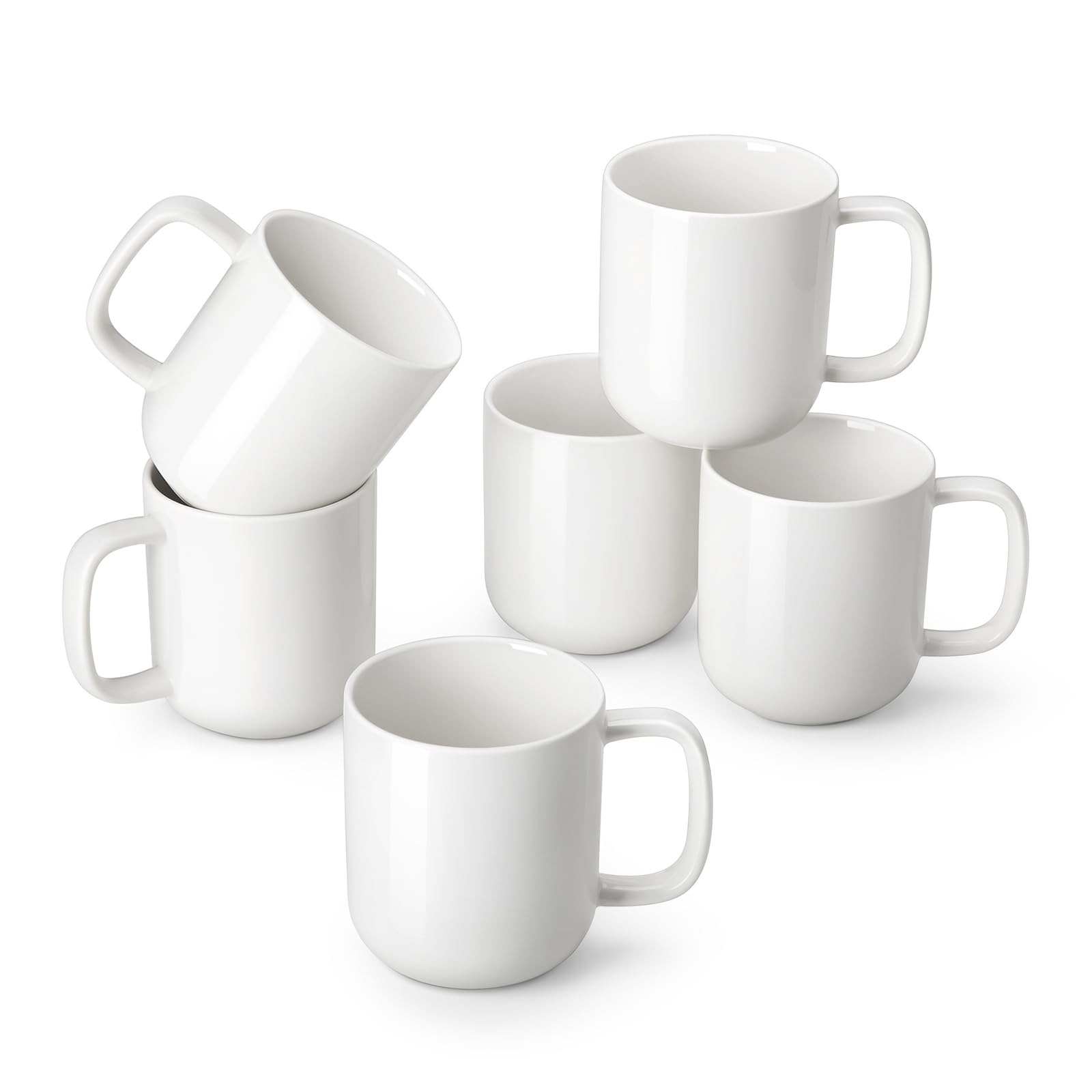 vancasso Porcelain Coffee Mugs Set 12 oz Ceramic Coffee Cups for Latte Hot Tea Cappuccino Cocoa Milk Cups