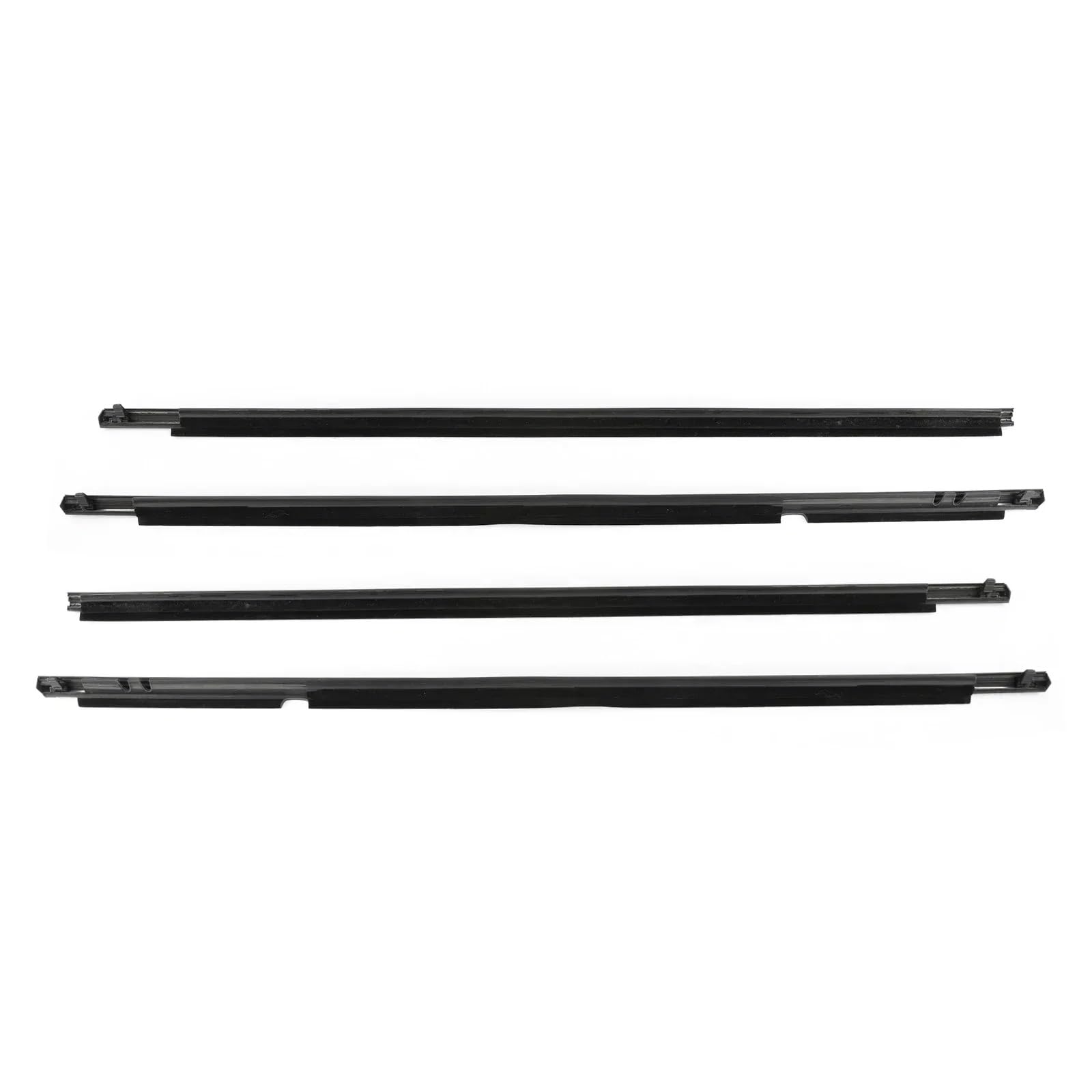 Yplvwsoyq Black Car Window Seal Strip Compatible With Toyota For Corolla Sedan 2008-2013 4Pcs Window Weatherstrip Trim Seal Belt Sealing Strips 7573012300 7571002210