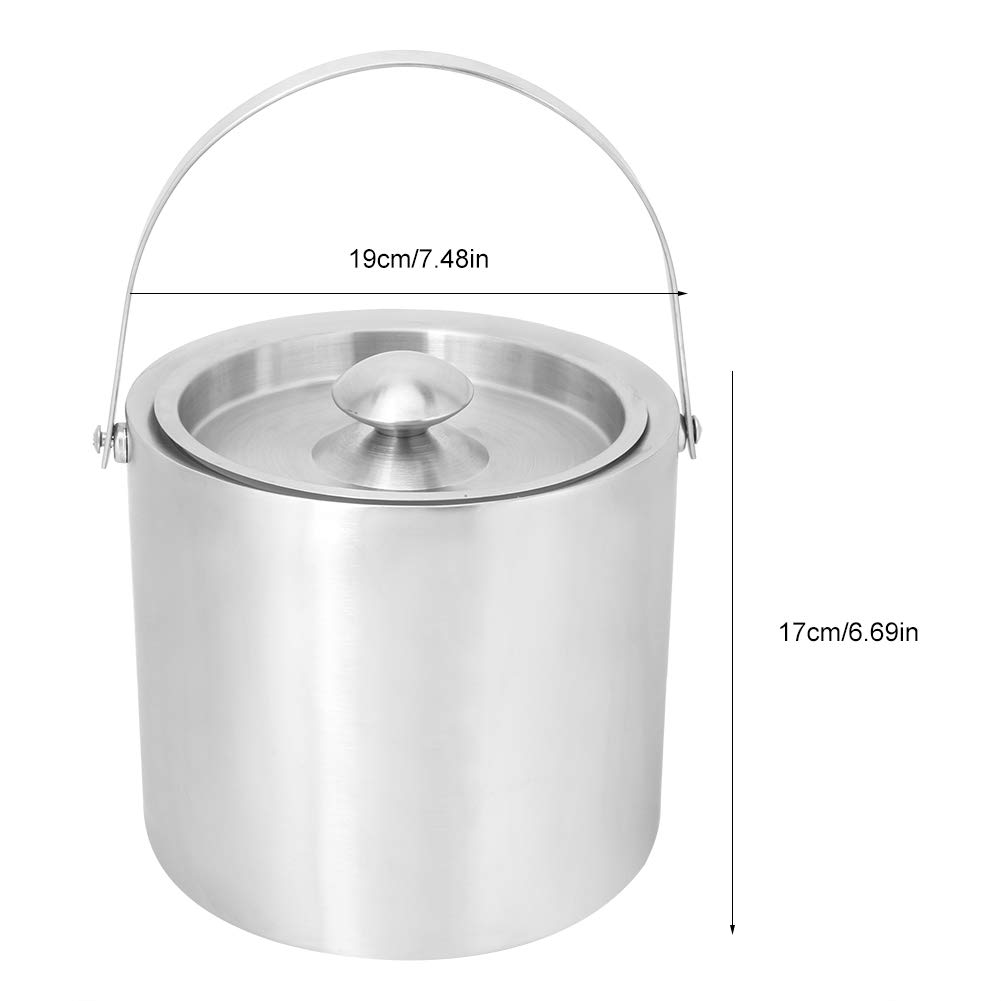 Enfriador De Botellas De Vino Con Aislamiento De 3 Litros, Cubo De Hielo De Acero Inoxidable, Sofisticado Barril De Cerveza Con Asa Para Barbacoas, Fiestas, KTV, Clubes, Restaurantes