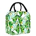 Kwiaty Żaby Zielone Izolowane Pudełko Na Lunch dla Dorosłych Mężczyzn Kobiet, Szczelna Torba Na Lunch Do Przygotowywania Posiłku, Wielokrotnego Użytku Torba Chłodziarka Z Uchwytem Do Pracy