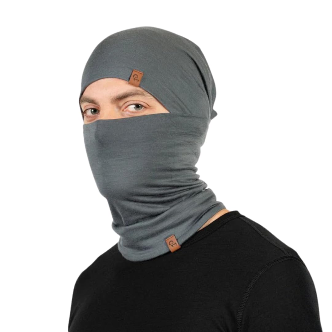menique Ensemble bonnet et cache-cou pour homme 100 % laine mérinos