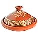 Tajine - Pentola in terracotta originale dal Marocco, per cottura in stile marocchino, diametro 26 cm, per 2-3 persone, realizzata a mano in Marrakech