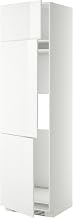 METOD High cab f fridge/freezer w 3 doors, white/Ringhult white, 60x60x220 cm