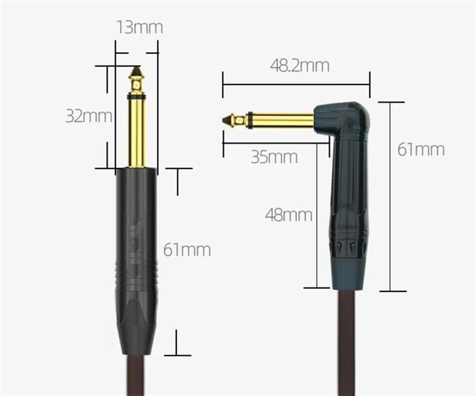 6,5 Mm Do 6,5 Mm Kabel Kolanko Męskie Do Męskiego 6,35 Mm Kable Wzmacniacz Mikrofonowy Profesjonalny Kabel Gitarowy(3TS l-L,10m)